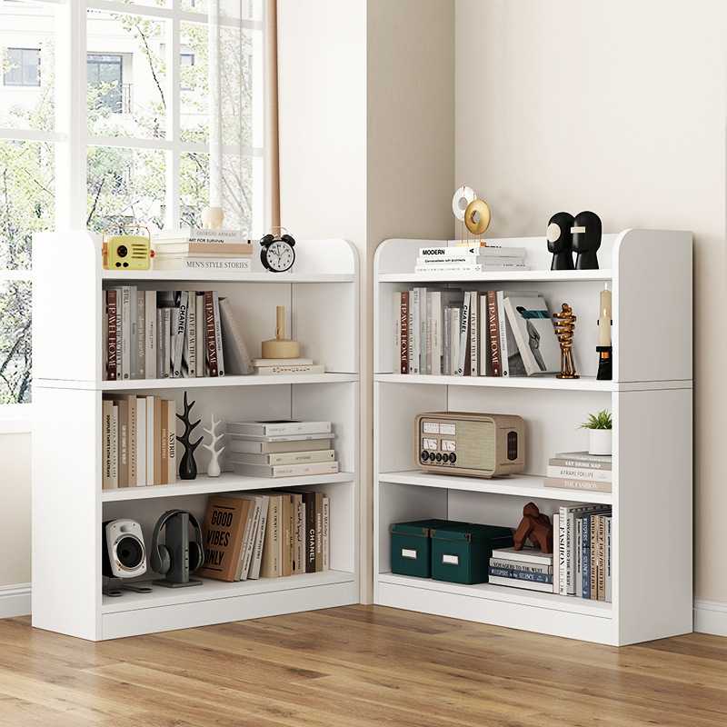 儿童书架置物架落地实木矮柜简易收纳组合格子柜学生教室书柜