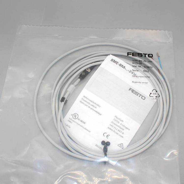 FESTO费斯托磁性接近开关551375 SMT-10M-PS-24V-E-0,3-L-M8D***