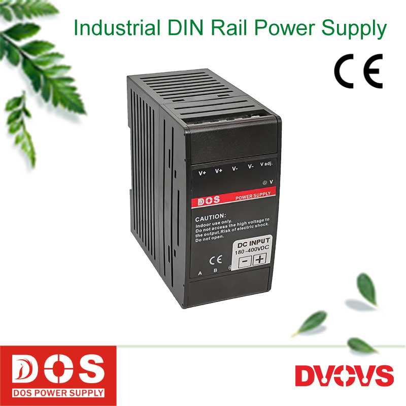 直流300V输入DC12V7.5A工业级导轨式开关电源供应器90W12V足功率