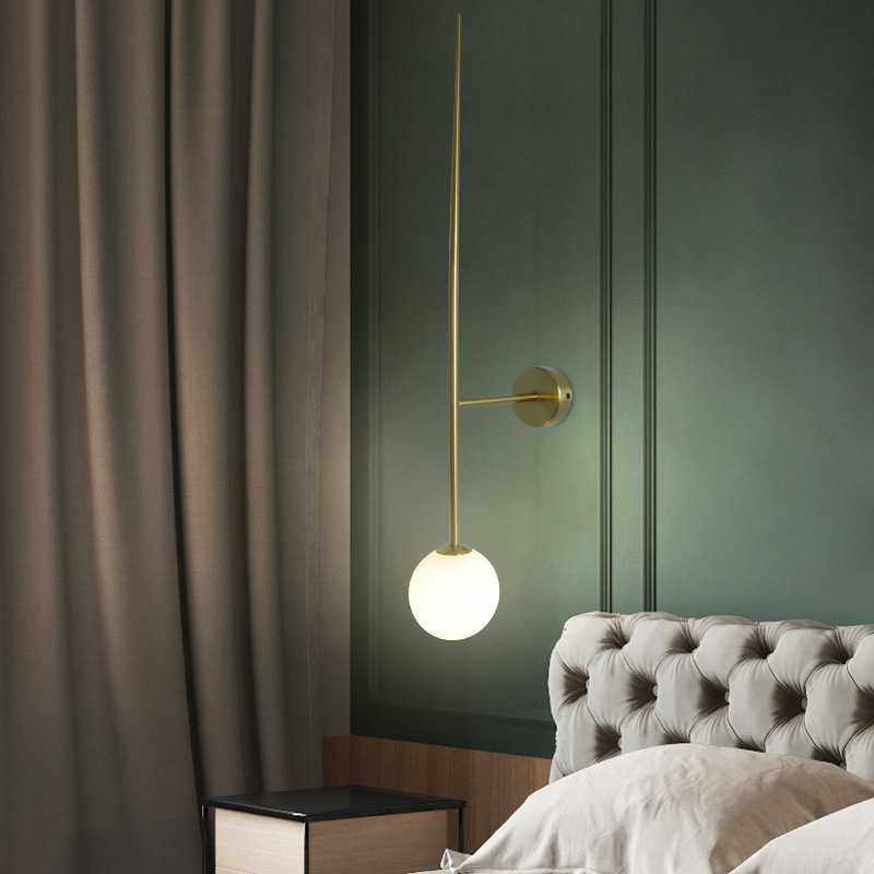简约北欧后现代线条壁灯 床头卧室客厅玄关过道走廊 家用室内墙灯