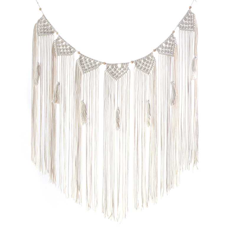 编织挂毯 波西米亚北欧挂毯 墙壁装饰挂饰欧美手工编织背景墙装饰