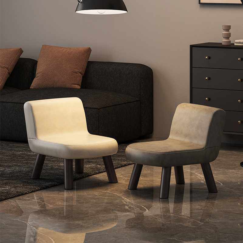 家用小椅子包邮皮质靠背沙发凳成人板凳简约矮凳子门口换鞋凳客厅