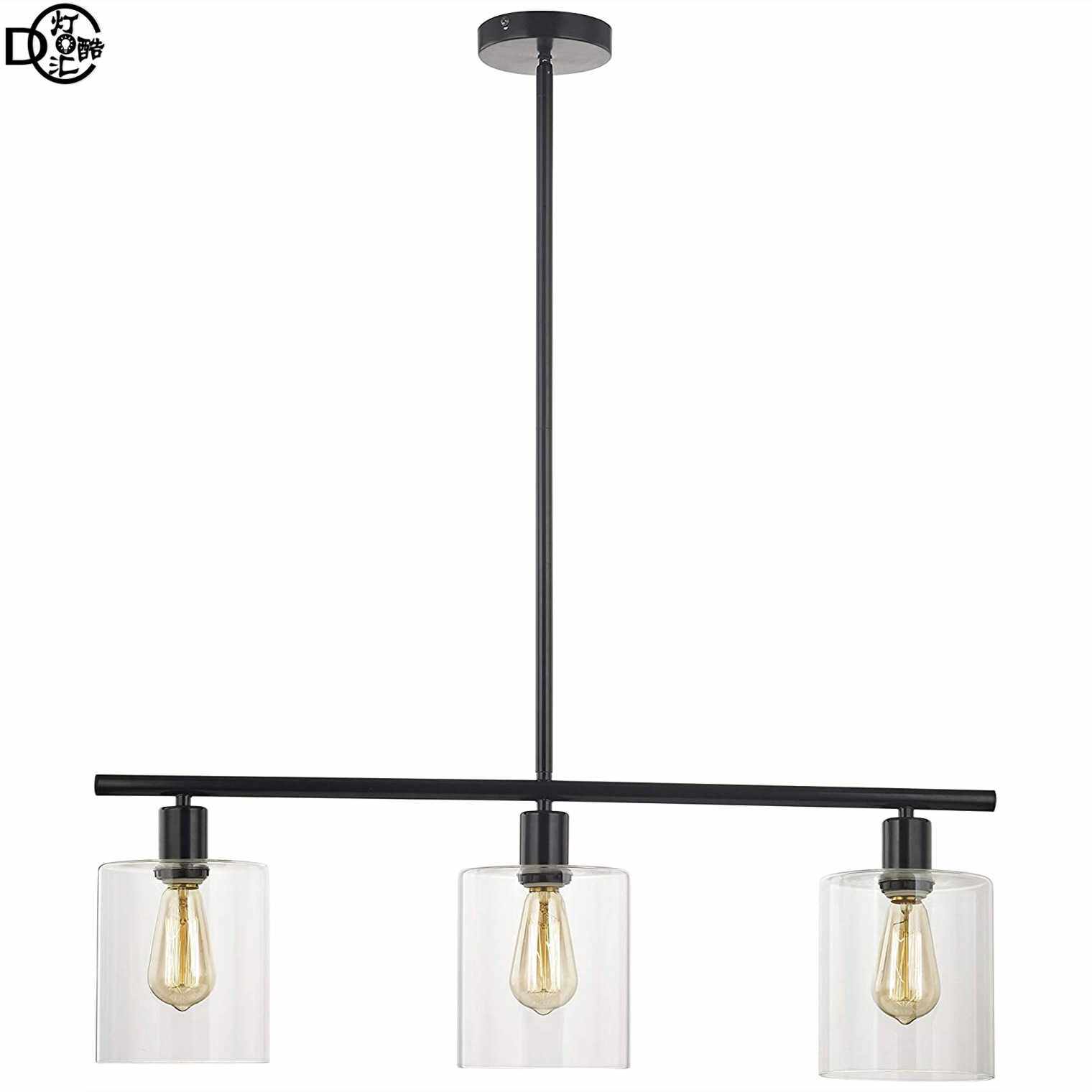 美规亚马逊ebay三头餐厅吧台吊灯美式创意个性厨房岛玻璃灯具灯饰