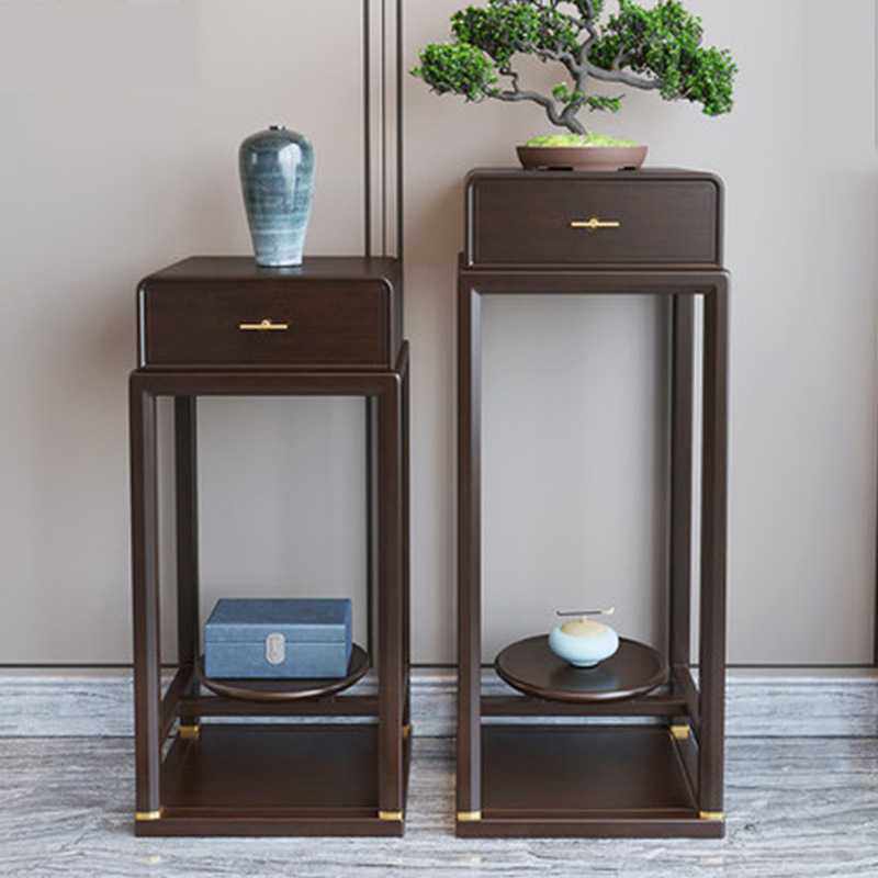 新中式实木花架禅意高低置物架现代装饰盆栽花架组合阳台客厅家具,3C数码配件,摄像机配件,淘宝优惠券,粉丝福利购,淘宝优惠卷