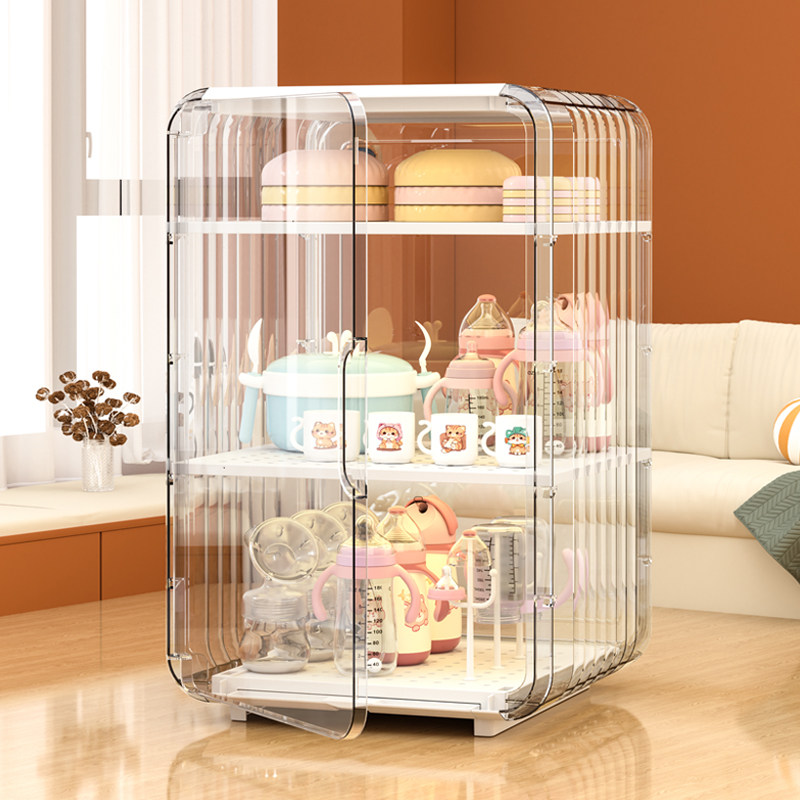宝宝奶瓶收纳盒餐具清洗工具沥水架置物架防尘储存收纳箱婴儿专用