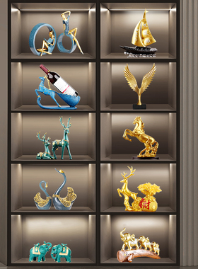 大鹏展翅鹰摆件欧式家居客厅电视框酒柜装饰品办公室桌面大展宏图