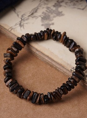 捡漏天然沉水级达拉干随形沉香手串老料高油女款男士木质文玩手链