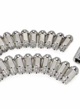 改装轮胎螺母304不锈钢 Hex 19mm 总长50mm 轮毂螺母M12 M14