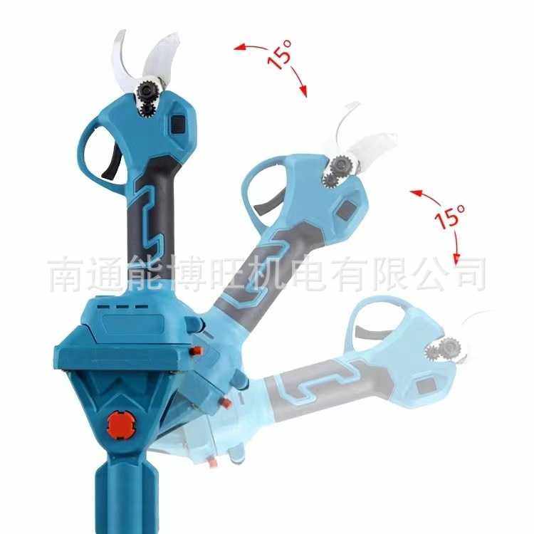 修枝剪园林电动剪刀显示屏三挡调节充电式锂电无刷修枝剪延长杆
