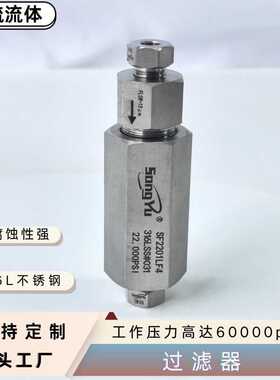 15000psi不锈钢高压过滤器螺纹连接气体过滤器厂家