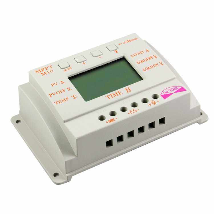 PWM12V24V10A太阳能控制器M10电量电压电流显示太阳能充电控制器