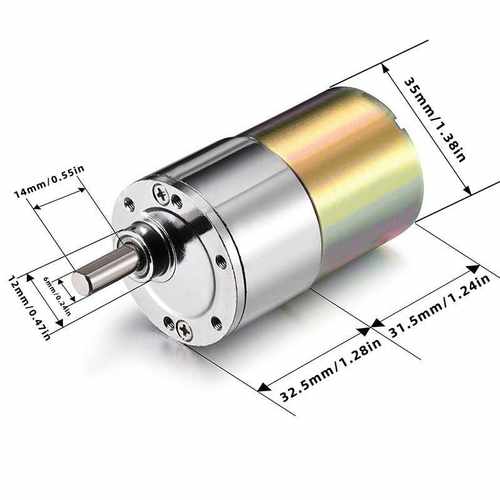 DC 12V微型调速直流减速电机马达高扭矩电动齿轮箱电机减速马达