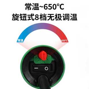 调温pvc塑胶地板PP板防水卷材焊接工具热风枪1600W塑料焊枪