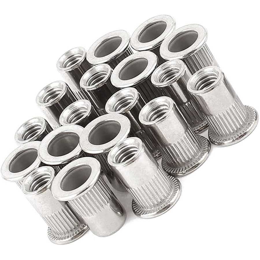 190pcs盒装不锈钢拉铆螺母M3M4M5M6M8M10组合套装平头铆