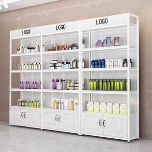 货架置物架落地多层陈列带背板便利店零食架可调节商用超市展示柜