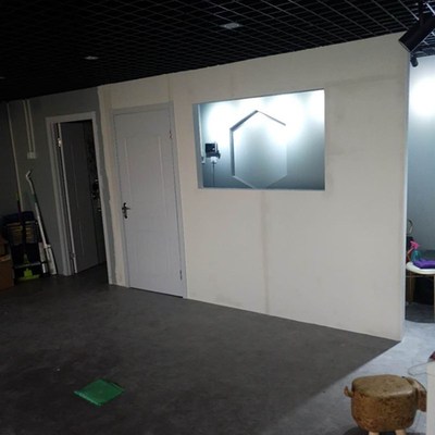 石膏板隔墙办公室库房轻钢龙骨石膏板隔断隔音墙北京施工团队