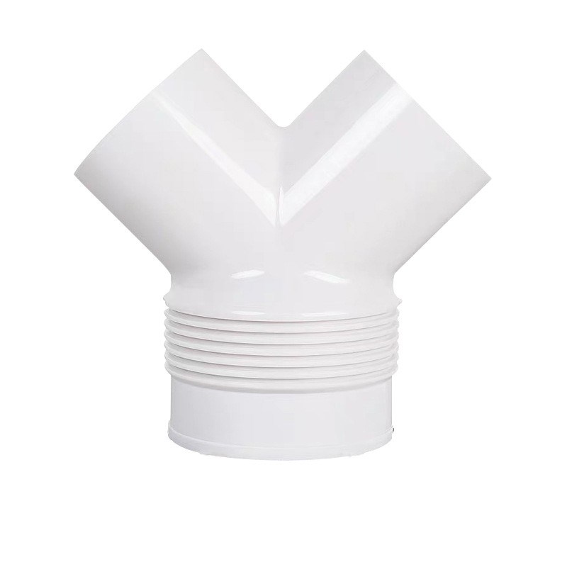 油烟机排烟管变径三通卫生间浴室穿墙风帽带止逆阀75PVC管100软管