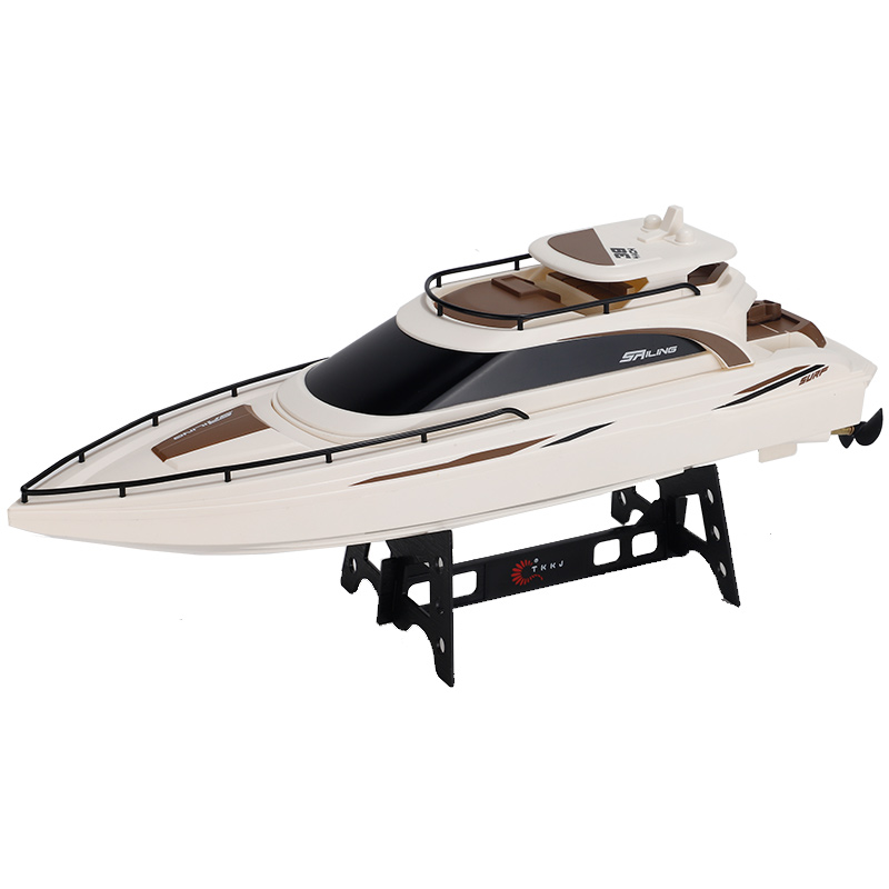 遥控船星光号游艇高速快艇儿童男孩无线充电动水上玩具轮船模型