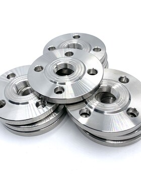 304不锈钢内丝法兰片PN10 带丝丝扣内螺纹法兰片DN20 32 40 50 60