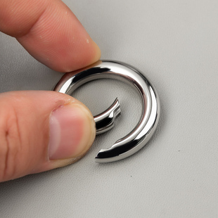 高端 不锈钢开口圈 钥匙圈环 钥匙扣配件 创意精致DIY配饰锁匙