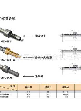 AKEN亚肯 铣削夹持具 ME-420/420-Ti/1020偏心式寻边器