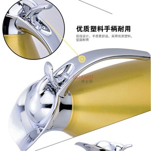 咖啡壶家用热水壶瓶礼品2L冷水 不锈钢真空保g温壶双层暖水瓶欧式
