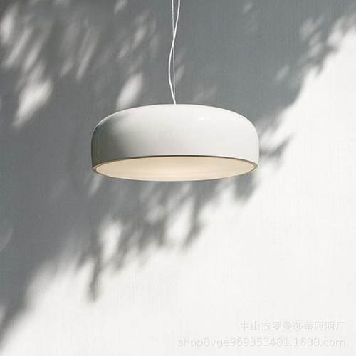 设计师现代简约圆形餐厅吊灯北欧卧室灯创意个性家用展厅吧台灯饰