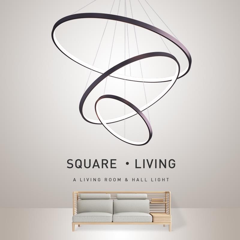 led客厅灯吊灯创意圆形后现代简约餐厅灯卧室灯楼梯创意北欧灯具