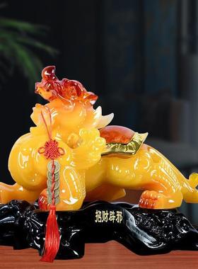 招财镇宅貔貅摆件一对大号客厅办公室桌家居家装饰品店铺开业礼品