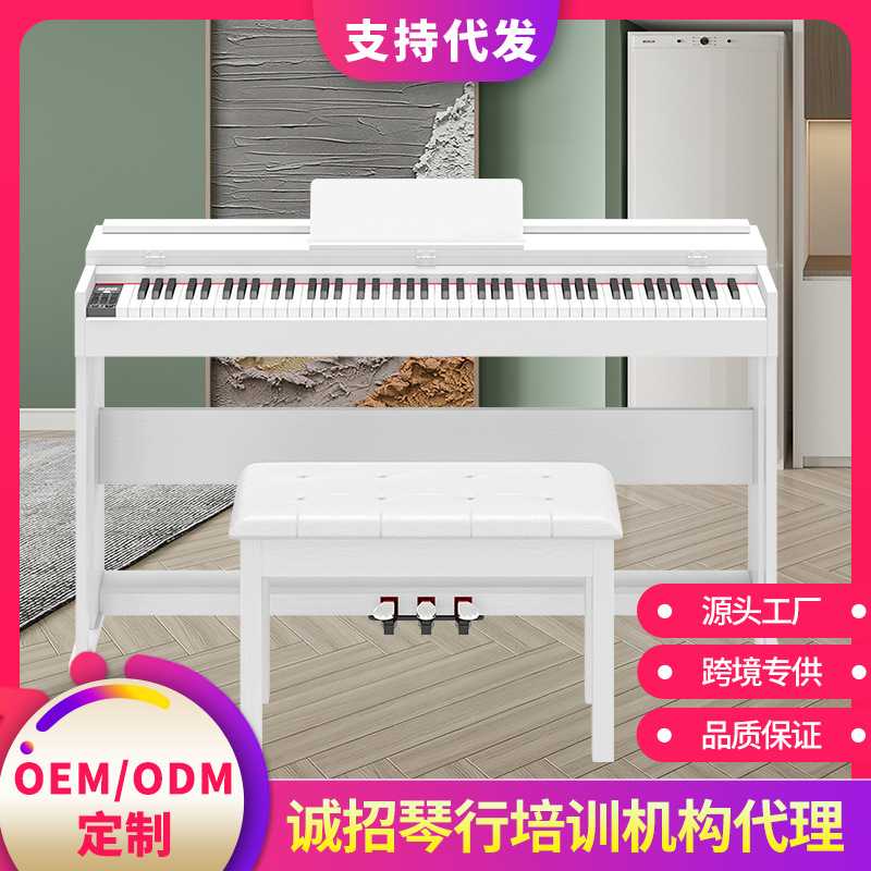电子钢琴88键三踏重锤初学者成人家用幼儿园培训教学电钢琴