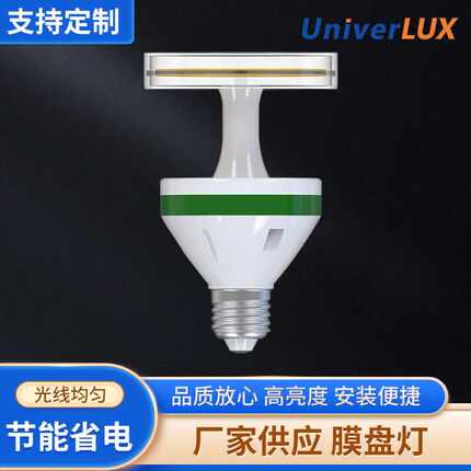 厂家 led灯家用商用高亮膜盘灯家用节能灯照明灯螺口灯泡厂家