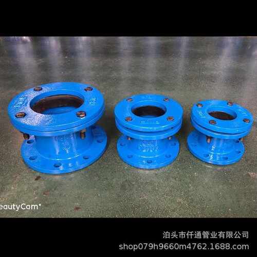球墨铸铁甲管伸缩器伸缩速甲压兰甲法兰甲管伸缩节DN150 200 100