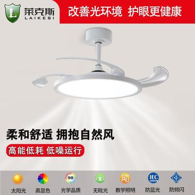 中古风扇灯2025新款吊扇灯客厅餐厅卧室科技一体带电风扇中山灯具