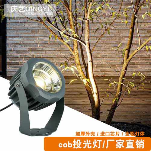 COB投光灯户外亮化灯具10W20W24W30W50W防水插地led灯