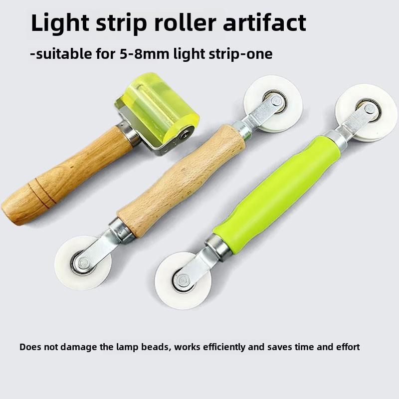 Led灯条工件柔性灯条安装手柄滚轮线性灯罩安装工具线性灯压轮