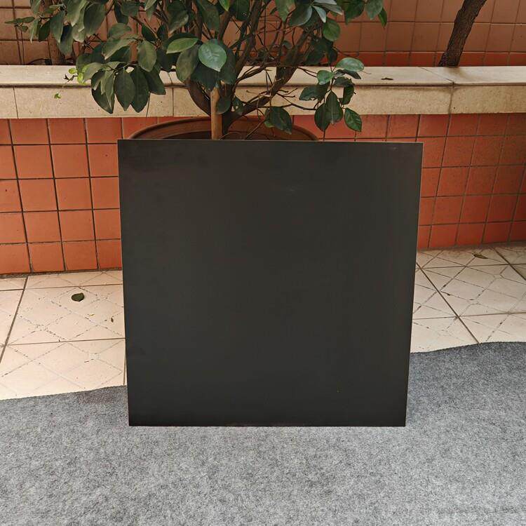黑白全瓷古董砖800X800磨砂纯色平面地砖防滑耐磨黑白根砖