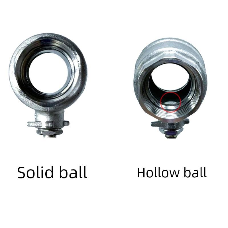 304不锈钢两片式螺纹球阀开关内丝水管阀4/6分钟1英寸Dn15 20 25