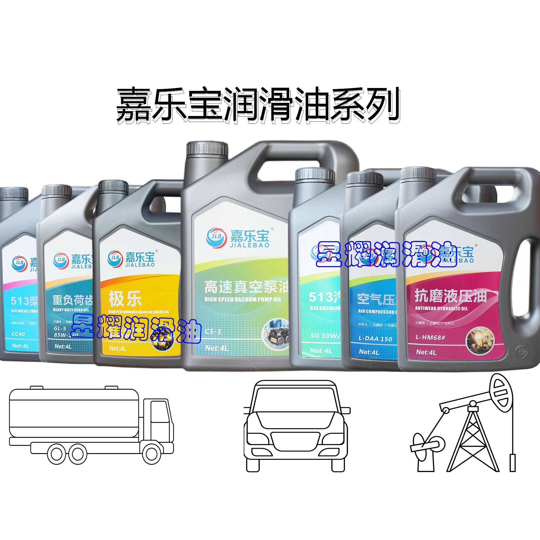 嘉乐宝真空泵油抗磨液压导轨螺杆空压机油车辆齿轮油汽油机油柴油