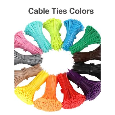 新光塑料彩色3X100国标尼龙扎带红黄蓝绿紫粉扎线捆绑带618盛典