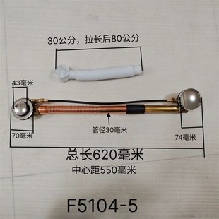 铜材Q质浴缸英式 厂家直供高品质手轮旋转拉线控制式 下水器