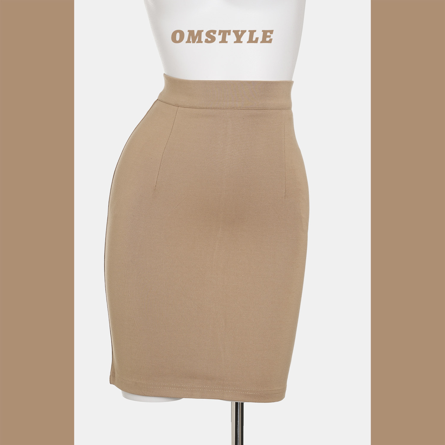 性感辣妹风高腰紧身包臀美胯半身裙女修身显瘦纯色后开叉短裙春