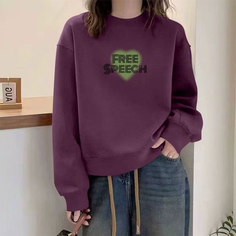 春秋新款纯棉短款女士卫衣时尚韩版减龄百搭宽松遮肉显瘦高腰上衣