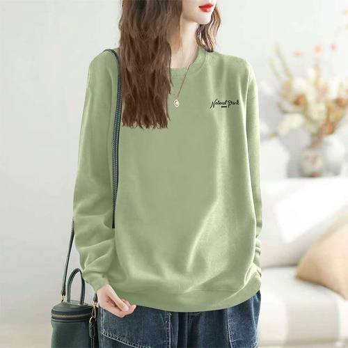 纯棉女装长袖卫衣时尚韩版洋气