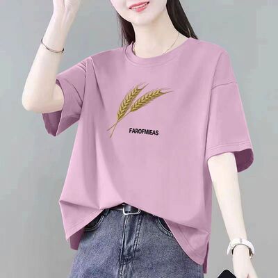 夏季纯棉大码短袖T恤时尚新款