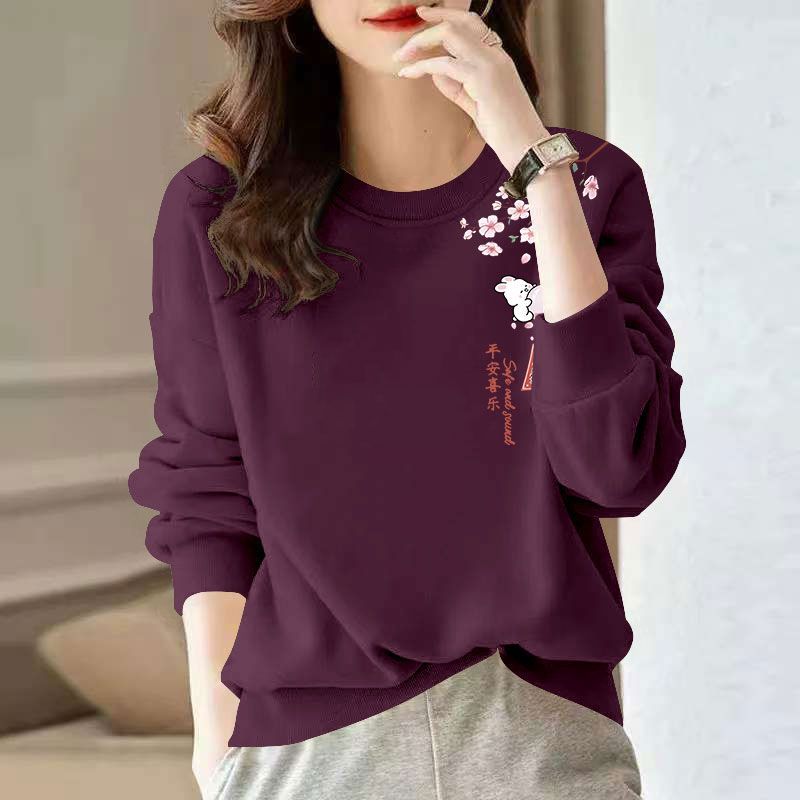 春秋纯棉长袖卫衣女时尚新款