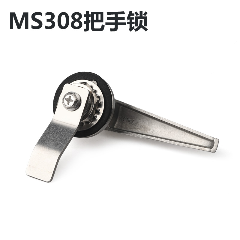 卓冠MS3083不锈钢户外配电柜把手锁机箱机柜门锁工业柜锁执手锁