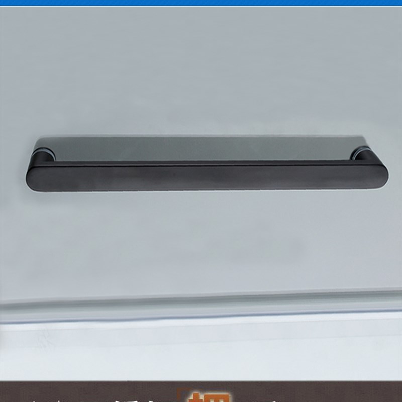 简约加厚黑色方管不锈钢单面拉手欧式淋浴房玻璃移门横装方形把手