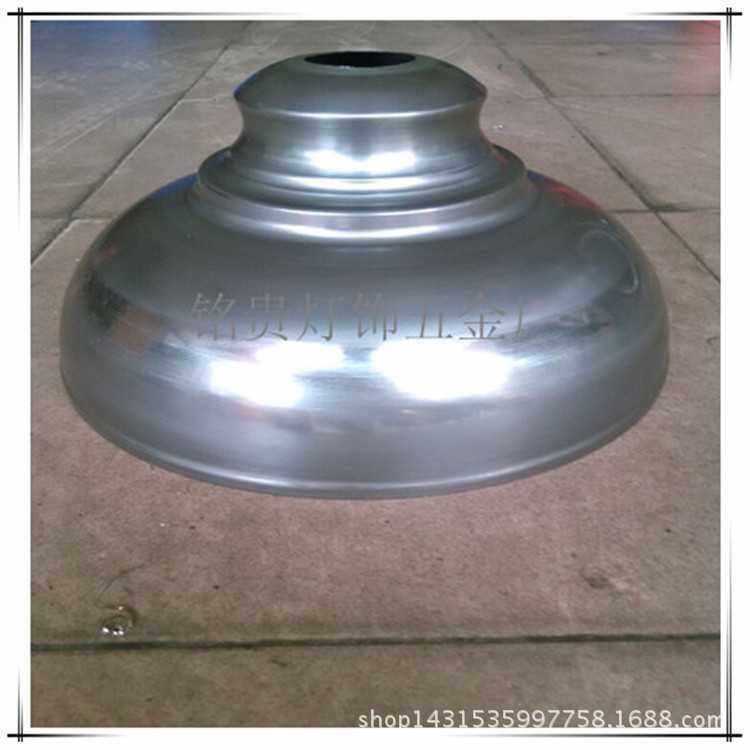 厂家直销客厅灯罩不锈钢茶几底座小喇叭盘旋压配件餐桌椅吧台底座