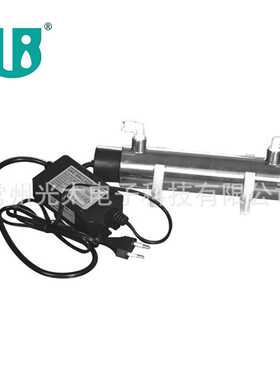 淡水处理设备SS304 不锈钢过流式 综合水消毒器11瓦LightBest牌