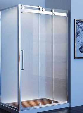 出口爱尔兰淋浴房不锈钢长方形联动门玻璃浴屏Seomra Cith